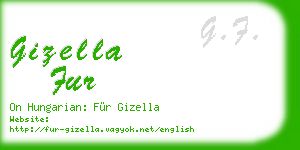 gizella fur business card