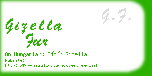 gizella fur business card